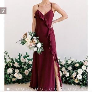 Revelry Paloma Rosewood Dress Size 12